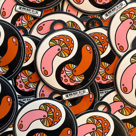 Mushroom Yin Yang Sticker
