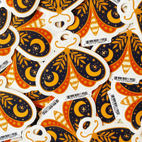 Cosmic Moth Sticker