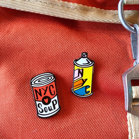 NYC Soup Can Enamel Pin