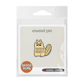 Uneager Beaver Enamel Pin