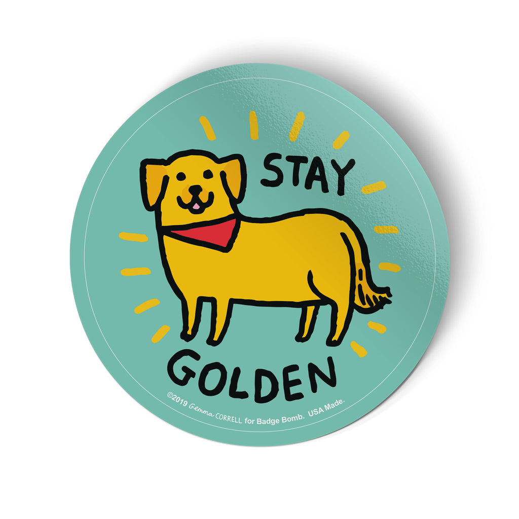 Stay Golden Big Sticker