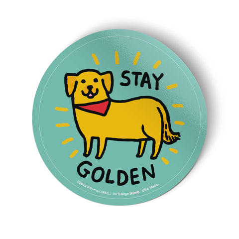 Stay Golden Big Sticker
