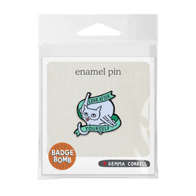 Look After Yourself Enamel Pin, Green
