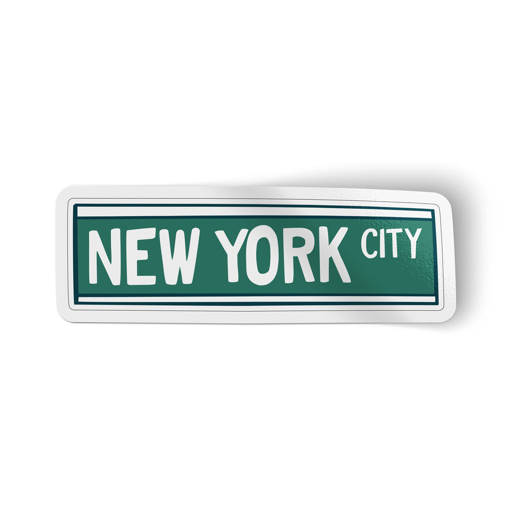 New York City Street Sign Sticker