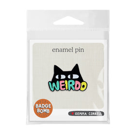 Weirdo Cat Enamel Pin