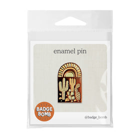 Cactus Sunrise Enamel Pin