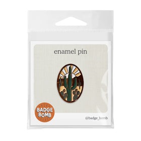 Saguaro Desert Sunrise Enamel Pin