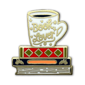 Book Lover Enamel Pin