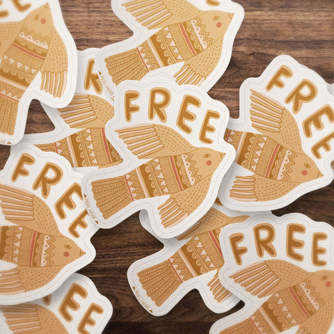 Free Bird Sticker