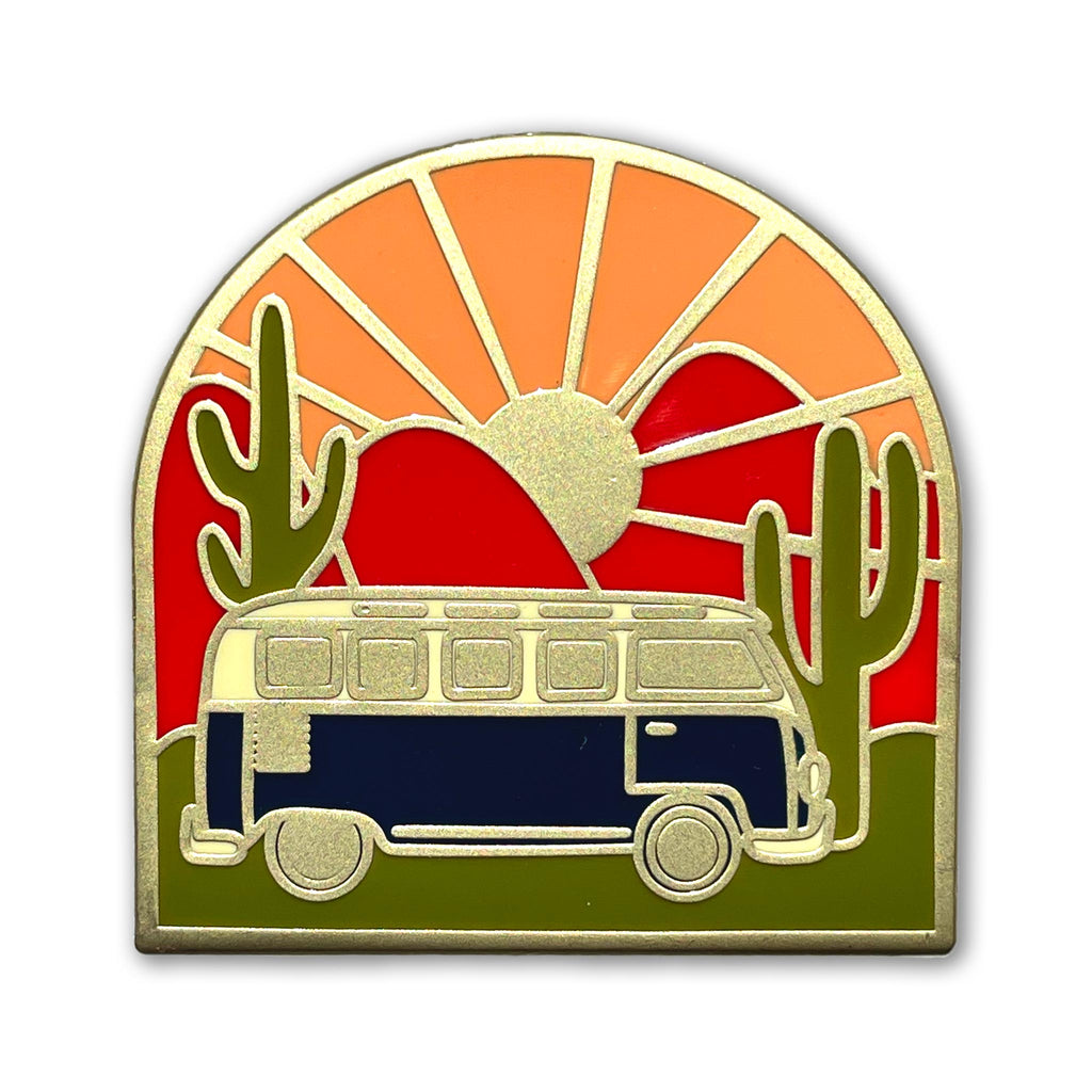 Van Sunrise Enamel Pin