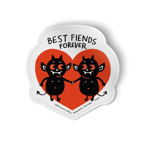 Best Fiends Forever Heart Sticker by Gemma Correll