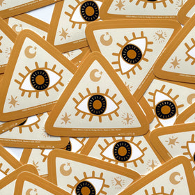 Cosmic Pyramid Eye Sticker
