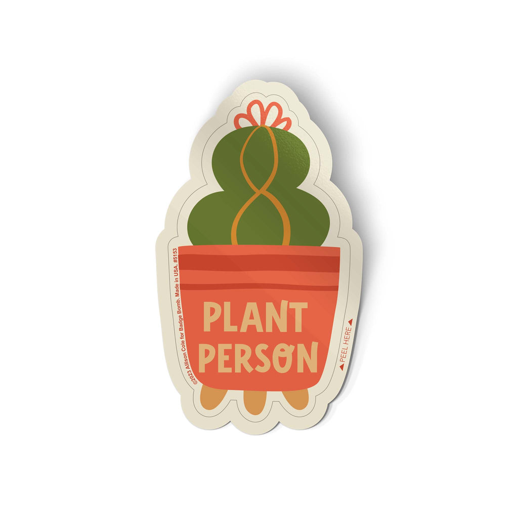 Plant Person Cactus Sticker