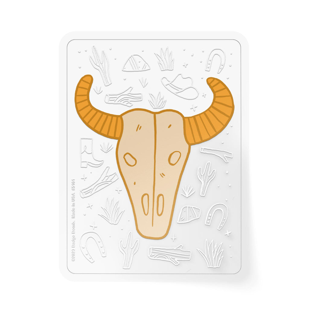 Cow Skull Sticker
