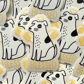 Angel Dog Sticker