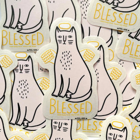 Angel Cat Sticker