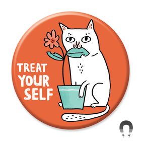 Treat Your Self Cat Magnet