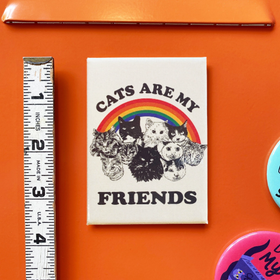 Cats Are My Friends Rectangle Magnet