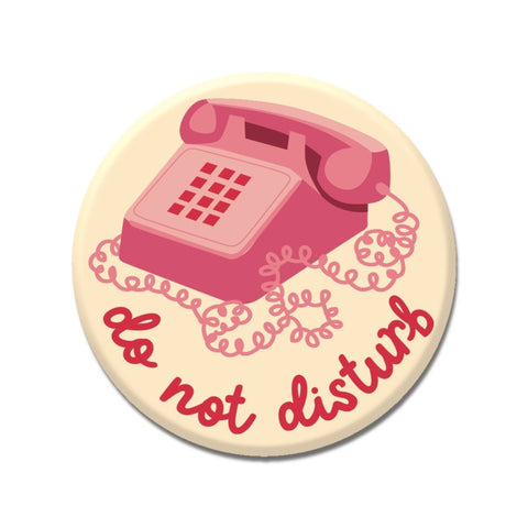 Do Not Disturb Telephone 1.25" Button
