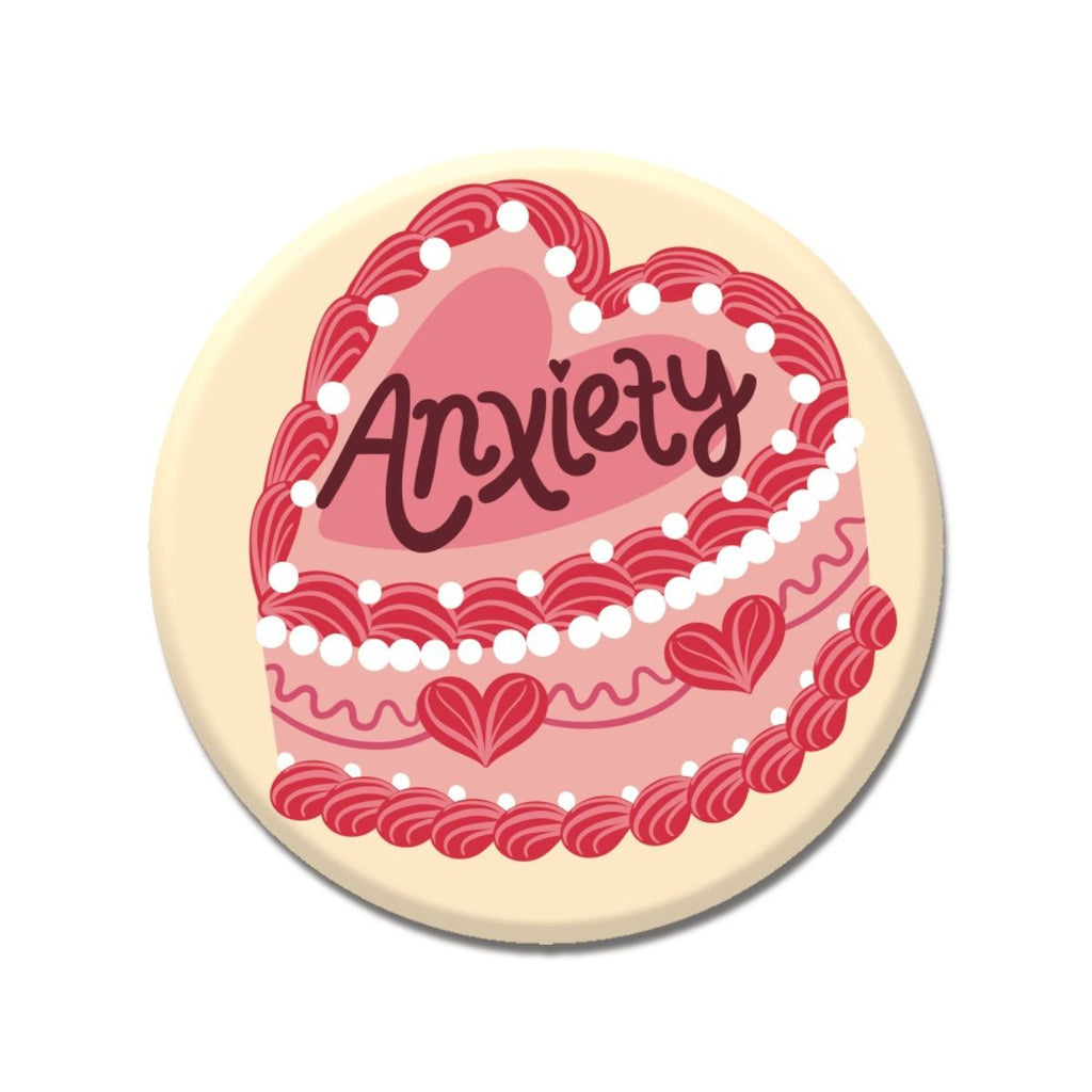 Anxiety Cake 1.25" Button