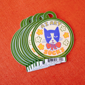 Ai Art Sucks Cat Sticker