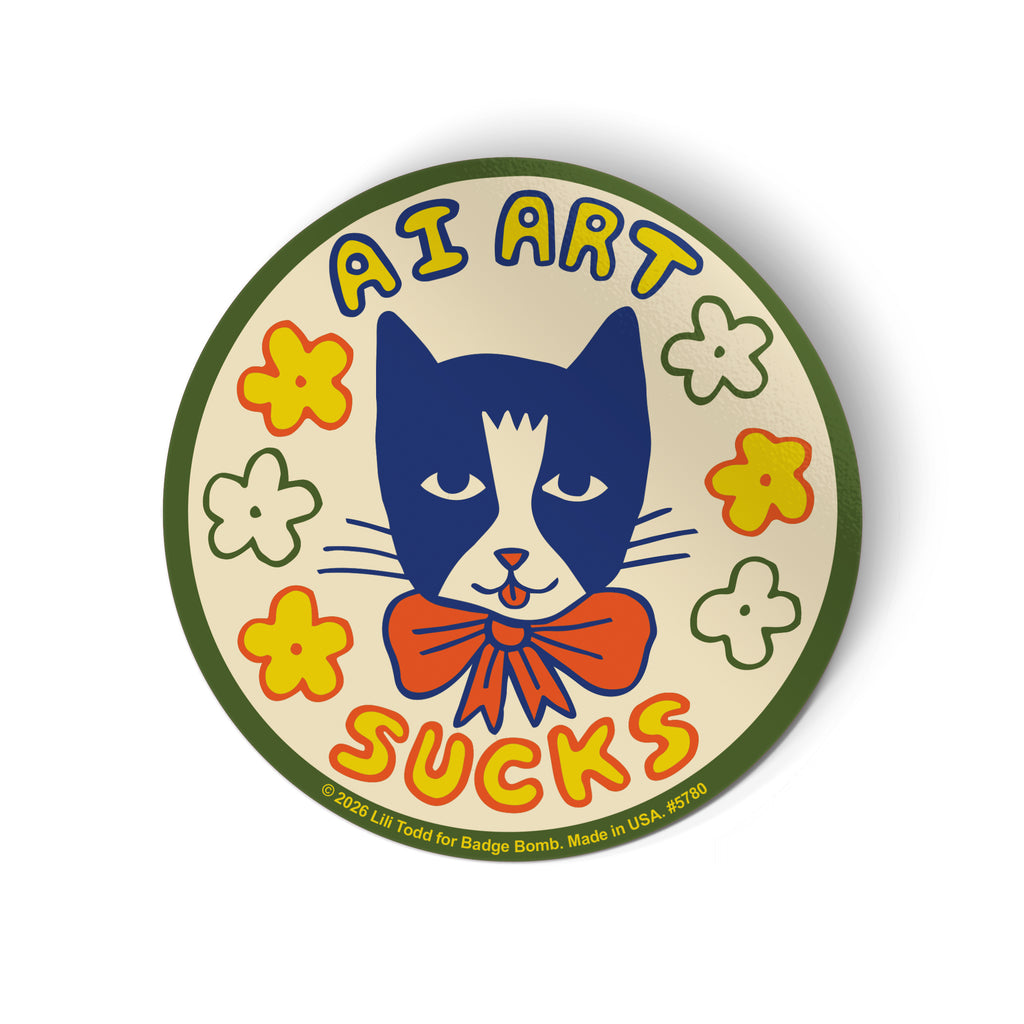 Ai Art Sucks Cat Sticker