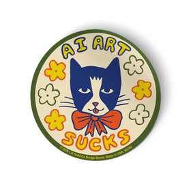 Ai Art Sucks Cat Sticker