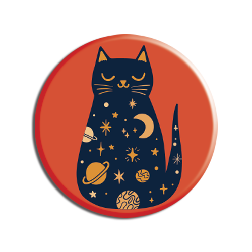 Allison Cole - Cosmic Kitty 1.25" Button
