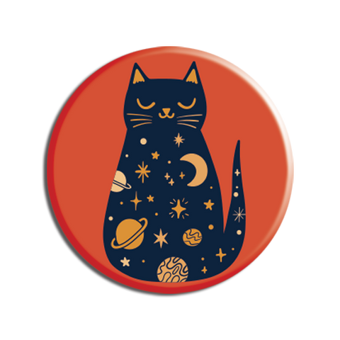 Allison Cole - Cosmic Kitty 1.25" Button