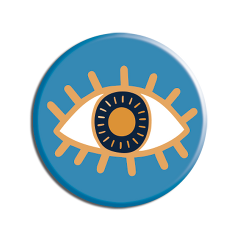 Allison Cole - Cosmic Blue Eye 1.25" Button