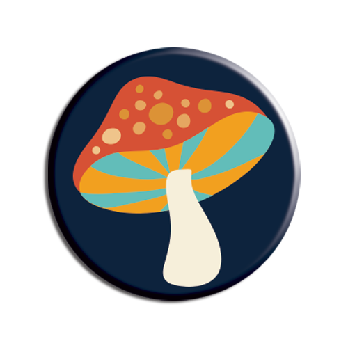 Allison Cole - Cosmic Mushroom 1.25" Button