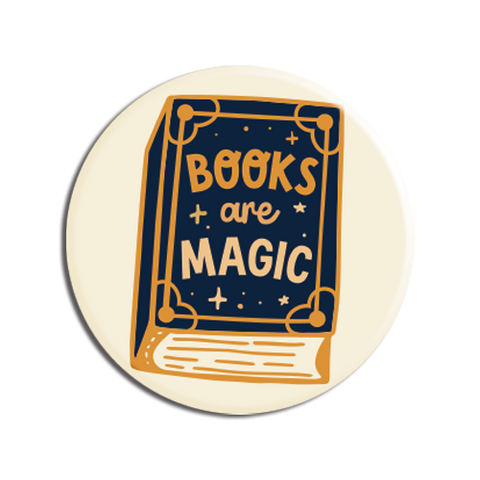 Allison Cole - Cosmic Books Are Magic 1.25" Button