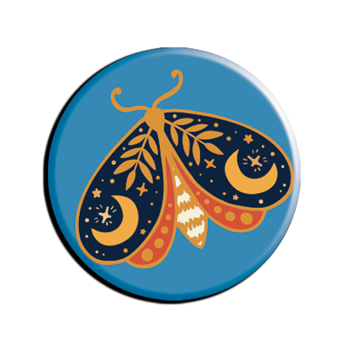 Allison Cole - Cosmic Butterfly 1.25" Button