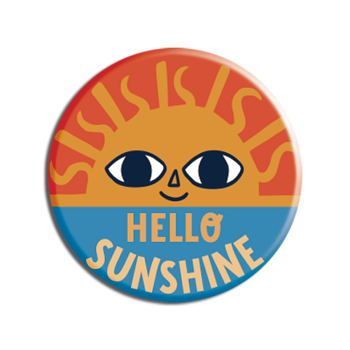 Allison Cole - Cosmic Hello Sunshine 1.25" Button