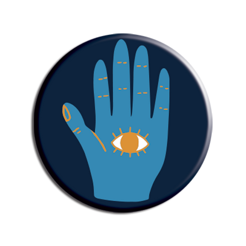 Allison Cole - Cosmic Mystic Hand 1.25" Button