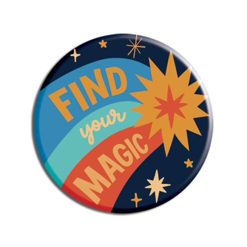 Allison Cole - Cosmic Find Your Magic 1.25" Button