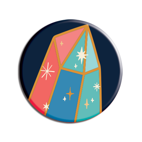 Allison Cole - Cosmic Crystal 1.25" Button