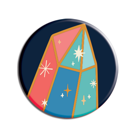 Allison Cole - Cosmic Crystal 1.25" Button