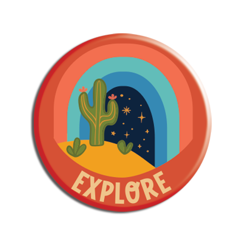 Allison Cole - Cosmic Explore Portal 1.25" Button