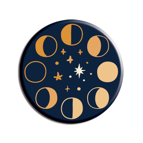 Allison Cole - Cosmic Moon Phases 1.25" Button