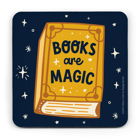 Books Are Magic Coaster