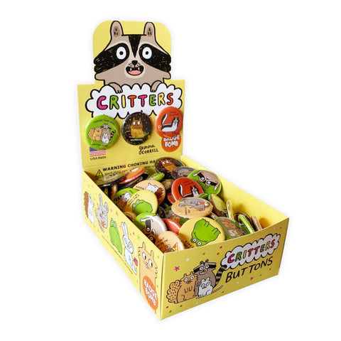 Critters 1.25" Button Box
