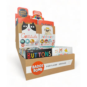 I Heart Space 1.25" Button Box
