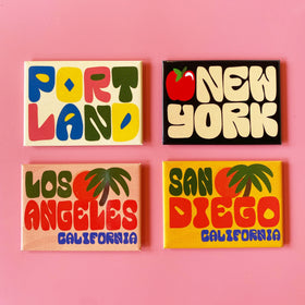 New York Apple Letters Magnet