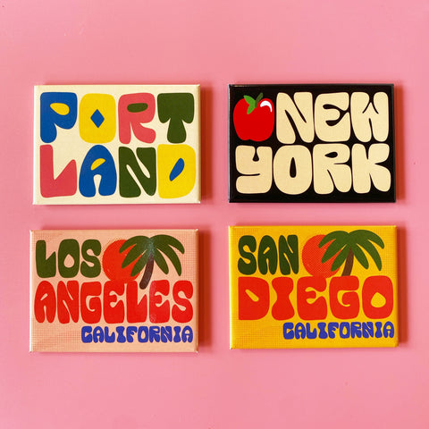 New York Apple Letters Magnet