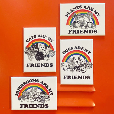 Dogs Are My Friends Rectangle Magnet