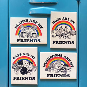 Cats Are My Friends Rectangle Magnet