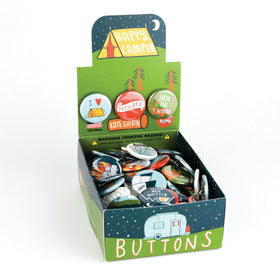 Happy Camper 1.25" Button Box