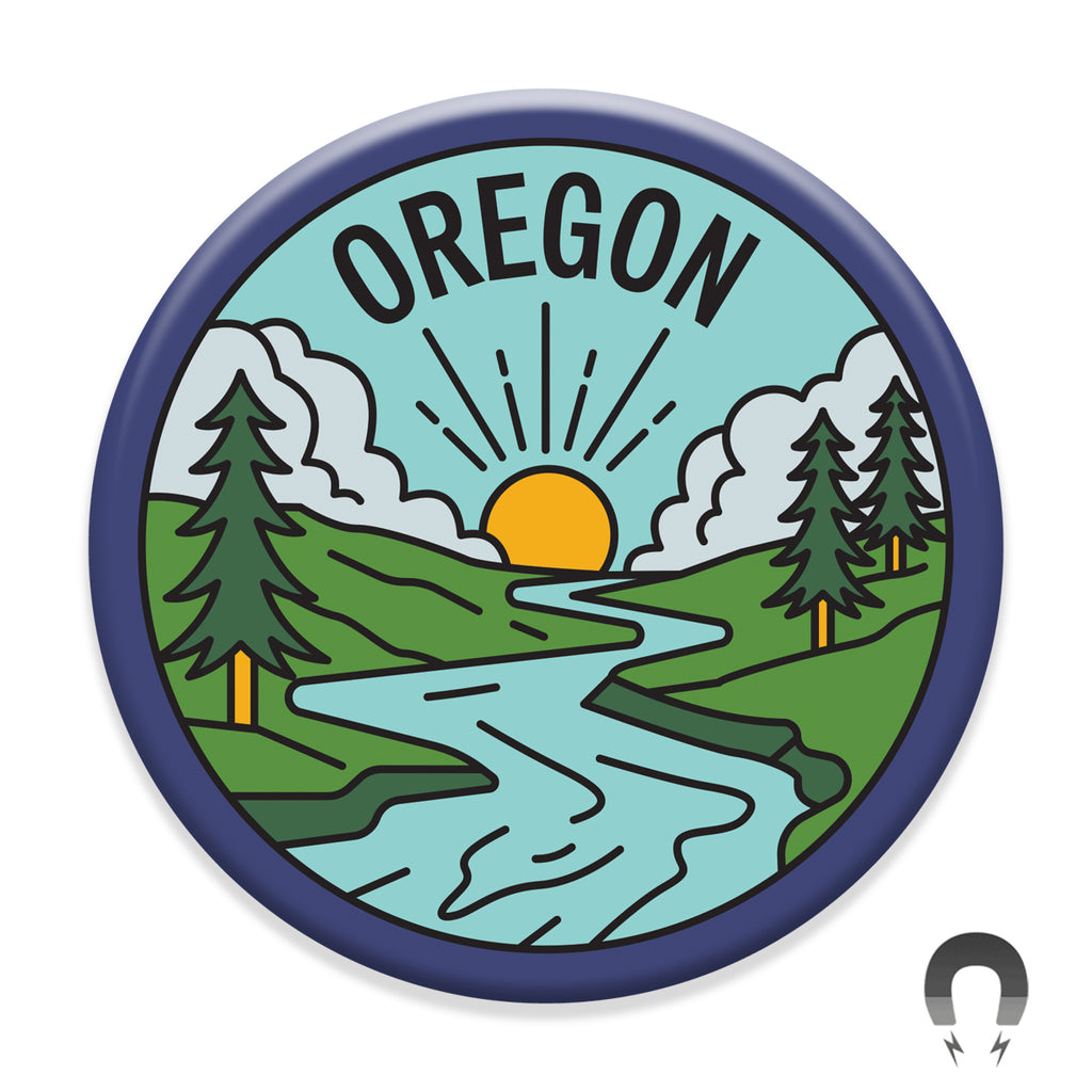 Oregon River View Magnet