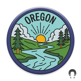 Oregon River View Magnet